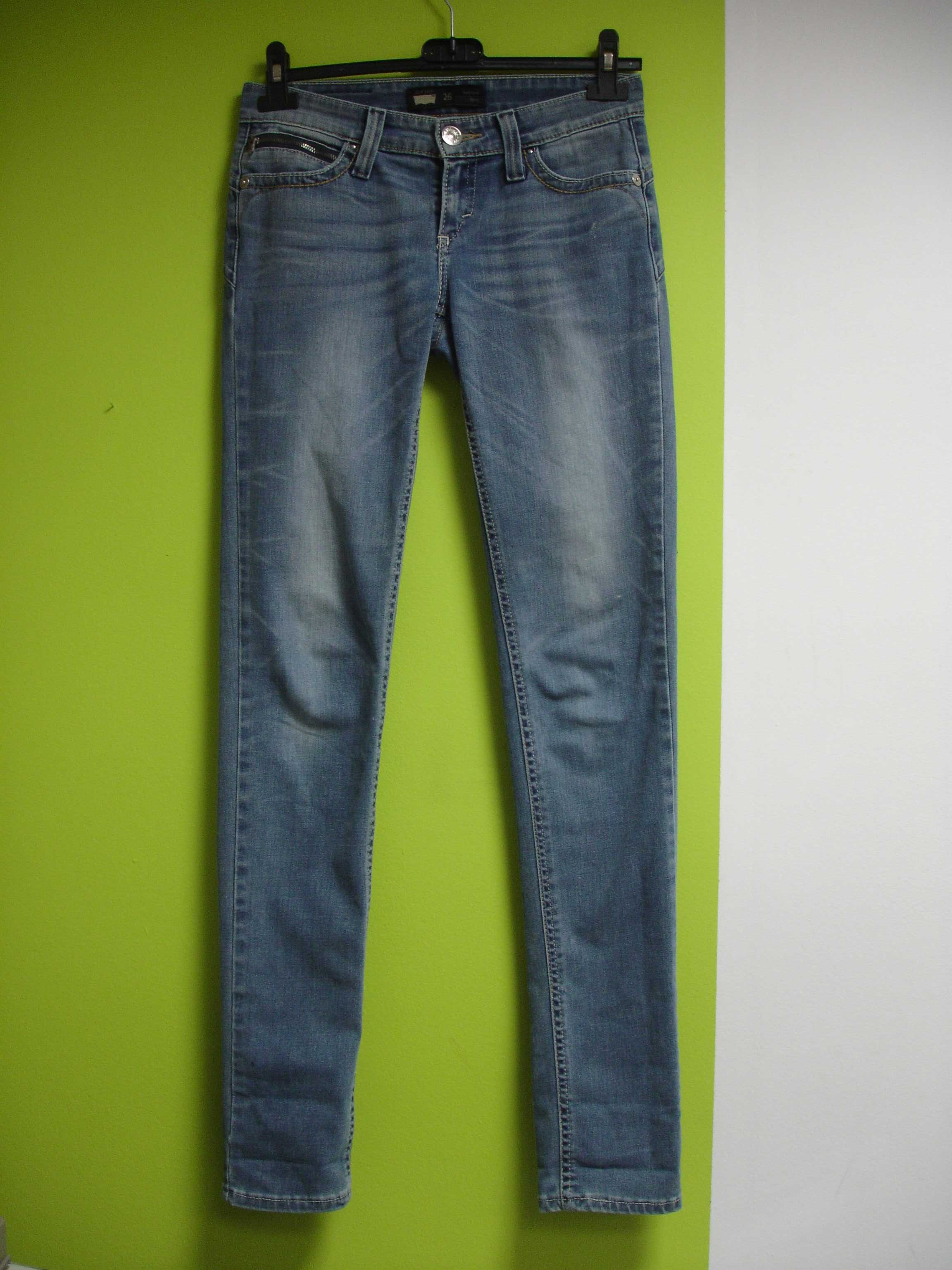 Spodnie Levi's revel demi curve skinny W26 L34 modelujące jeans super