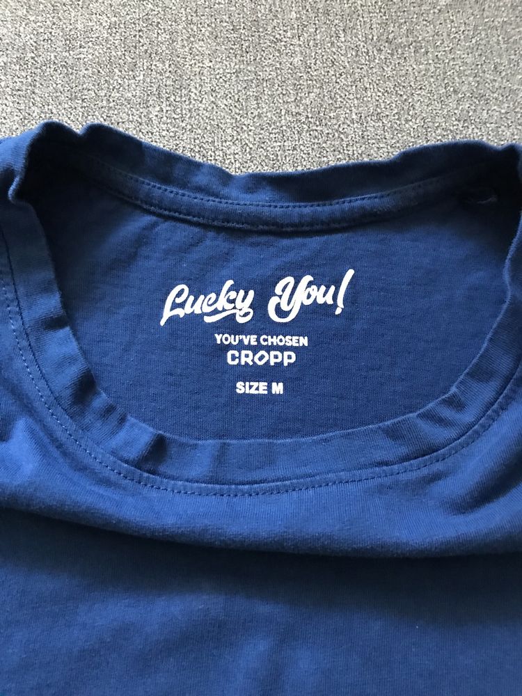 T-shirt Cropp niebieski r. M