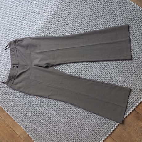Spodnie rozmiar XL eleganckie rozszerzane w kantke