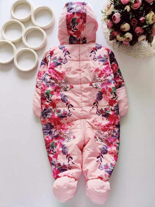 6,9 міс, зріст 68,74 Красивий демісезонний комбінезон дівчинці