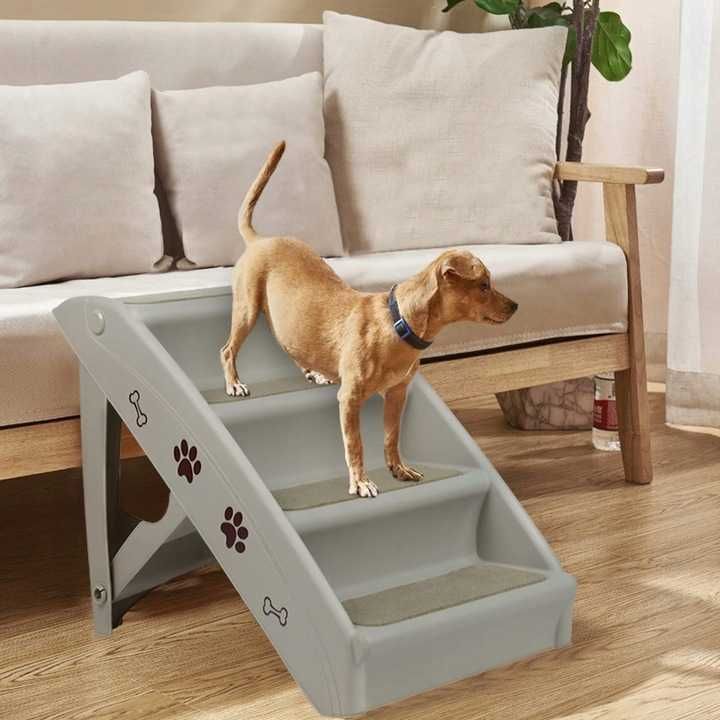 Składane schody dla psa kota do 75 KG Rampa podest 49 cm Schodki