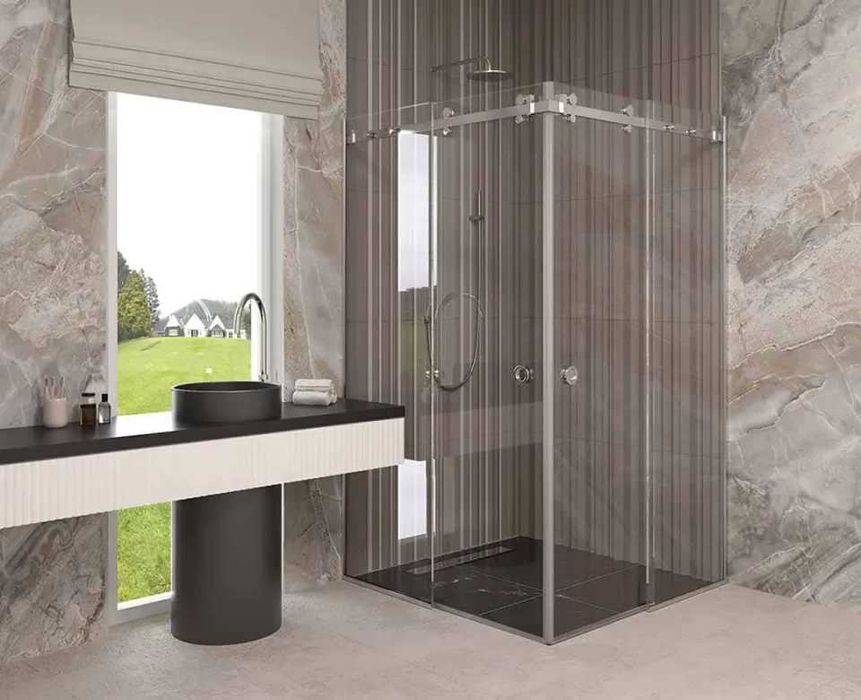 Скляні душові кабіни, перегородки та двері під замовлення