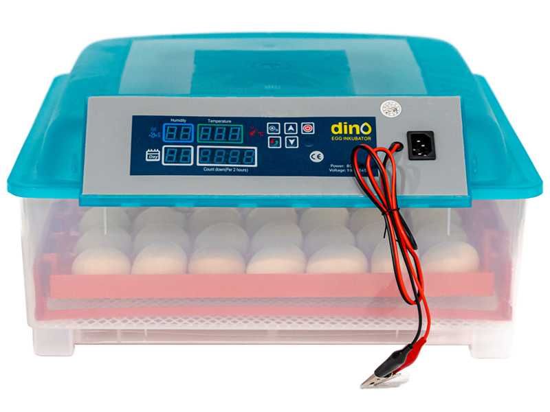 INKUBATOR Automatyczny DINO do 56 JAJ 12V 230V Poidło Karmidło dla kur