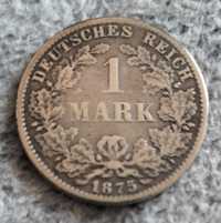 Srebrna moneta 1 marka 1875