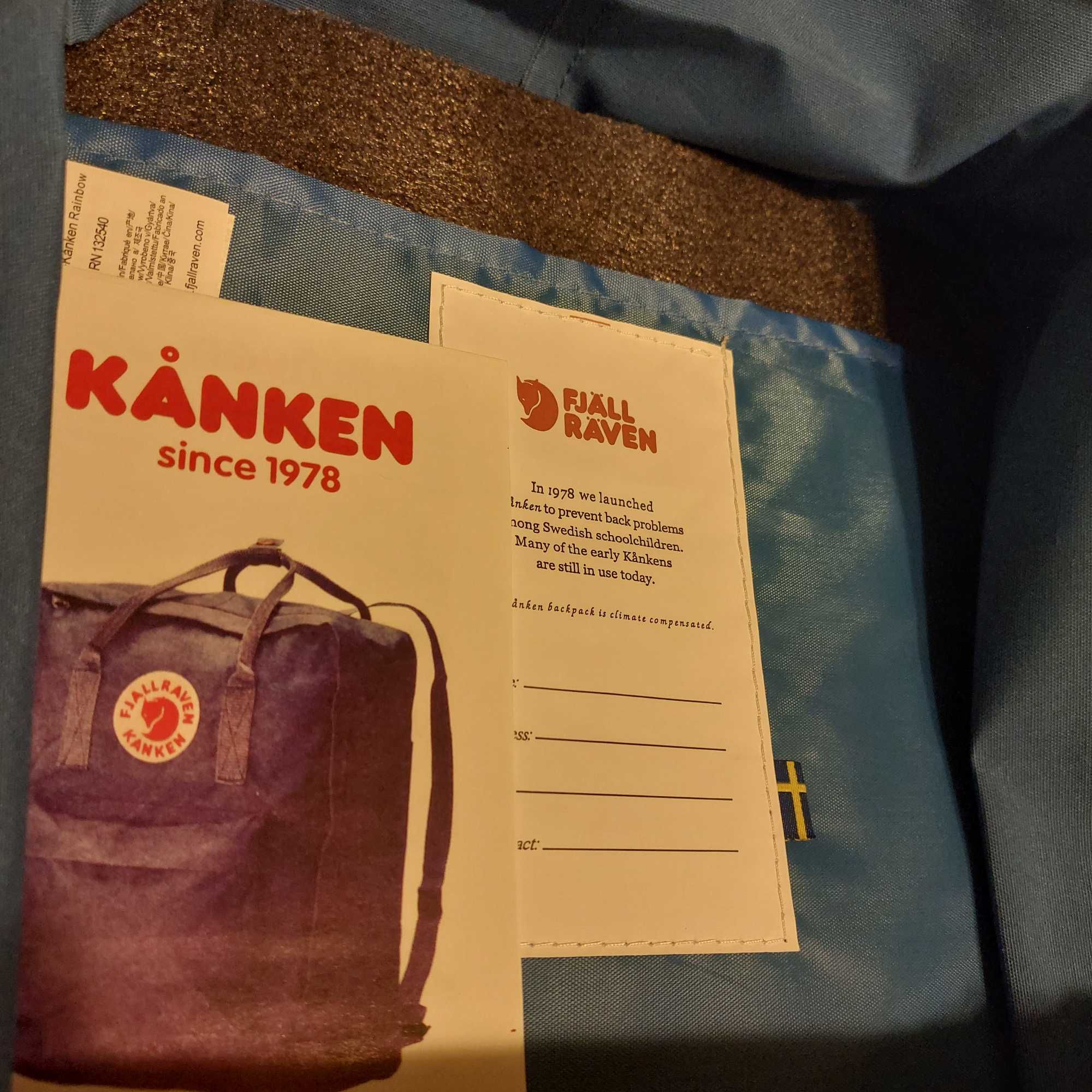 Fjallraven Kanken Lake Blue 16 L