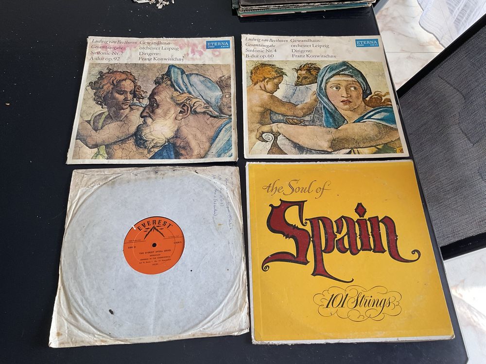 Discos de vinil , antigos , para gira discos