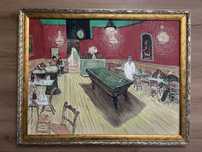 Duża kopia obrazu Vincenta Van Gogha „Nocna kawiarnia” 85x65cm