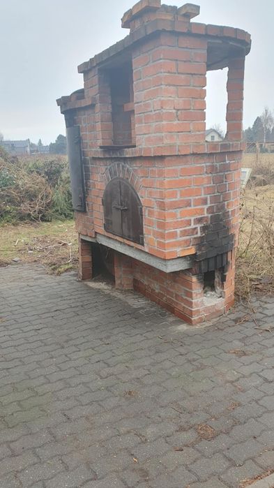 Wędzarnia - piec do pizzy drzwiczki metalowe