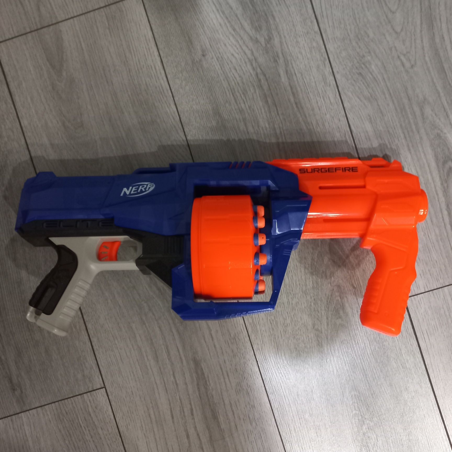 NERF ружье с барабаном