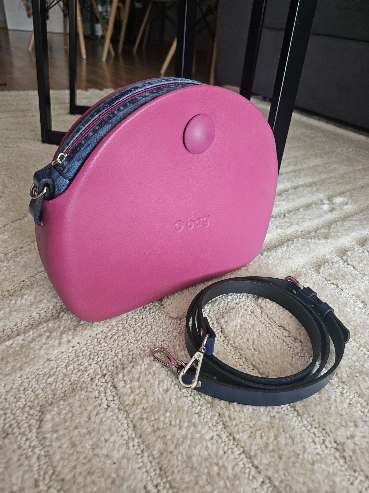 Obag moonlight sangria guziki modelinowe pasek skórzany Odmień Swojego