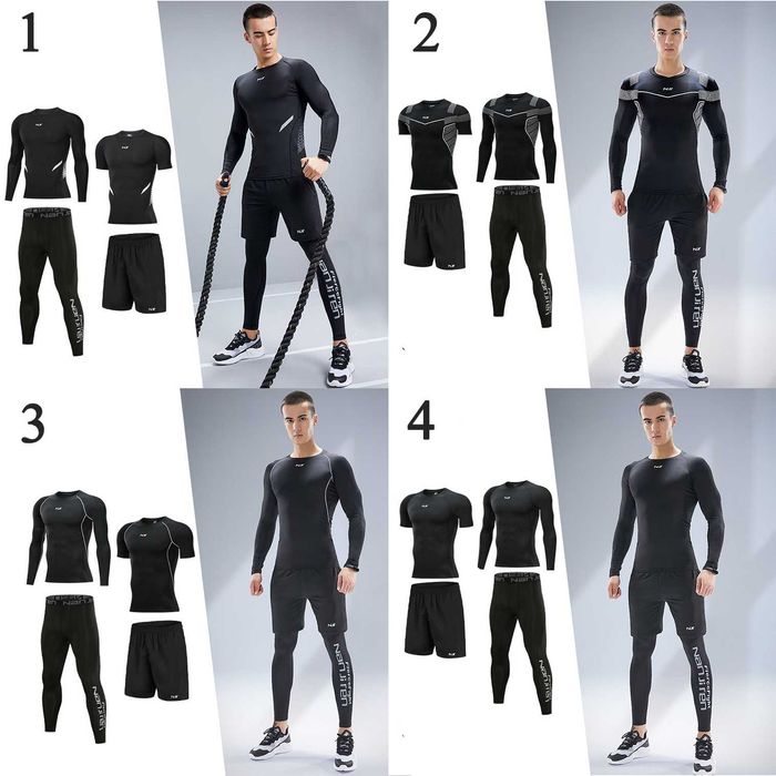 Компрессионная одежна 4 в 1 рашгард, леггинсы, футболка, шорты!