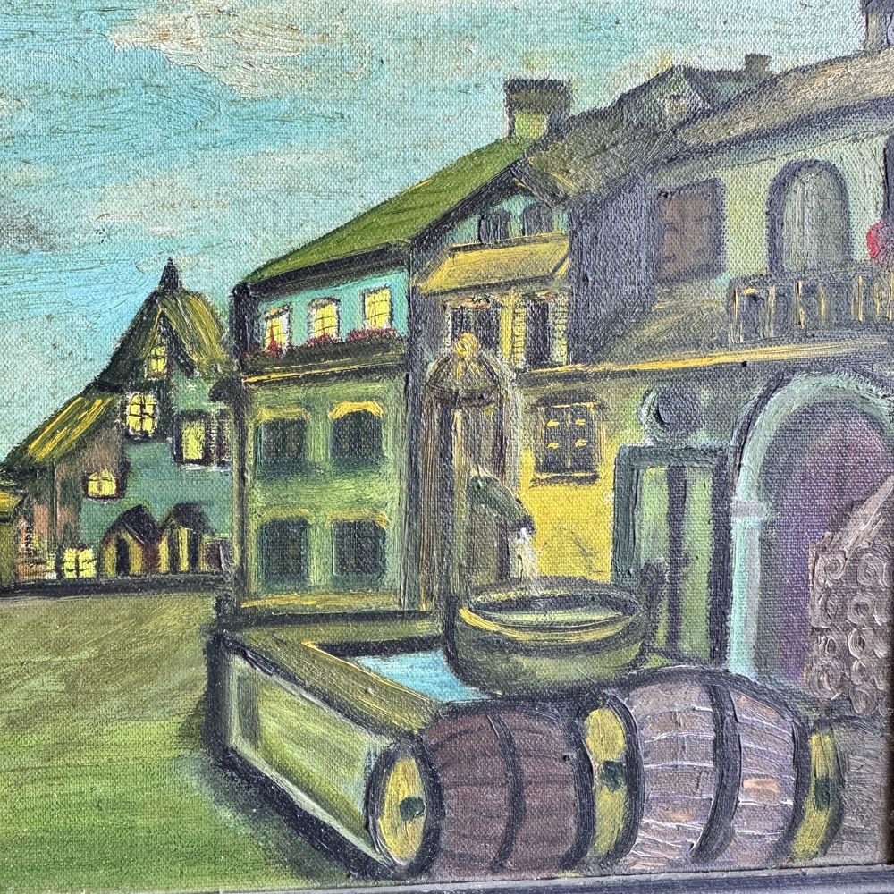 Obraz olejny ulica St-Prex 1886