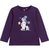 Bluzka z długim rękawem dziewczęca dziecięca 116 Kot I astronauta Endo