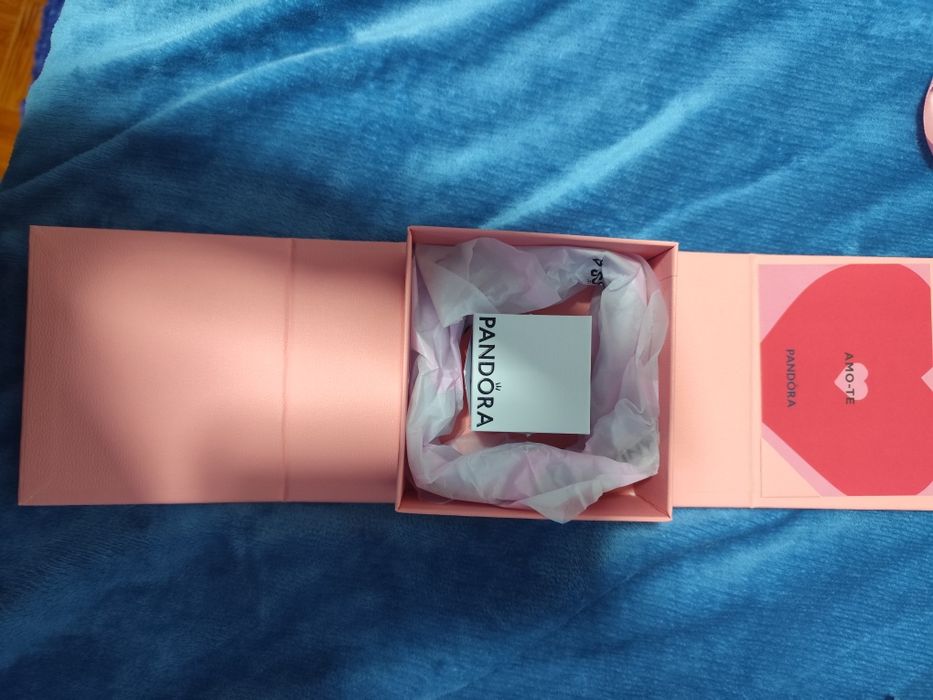 Anel coração elevado Pandora