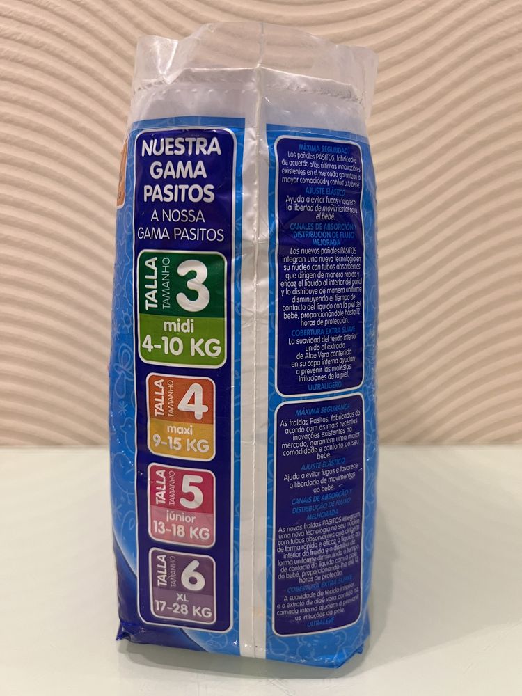 Памперсы «Pasitos» (размер 3) - 35 шт. (новая упаковка)