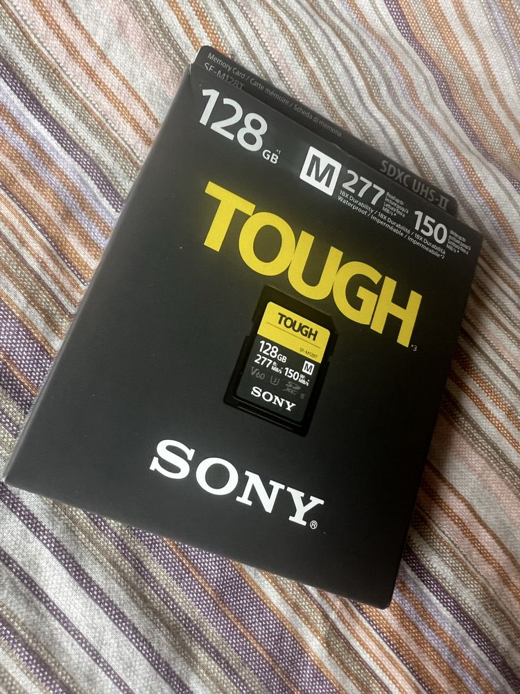 Карта памʼяті Sony SDXC 128GB C10 UHS-II U3 V60 R277/W150MB/s Tough
