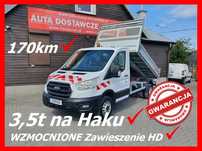 Ford TRANSIT  170KM Wywrotka WZMACNIANY HD 3,5t na HAKU Bliźniak KLIMA