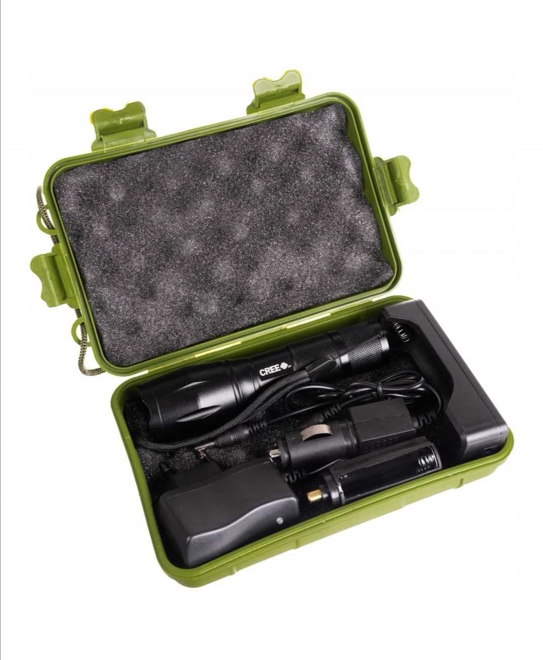 Latarka Taktyczna Wojskowa LED Cree XML-T6 ZOOM