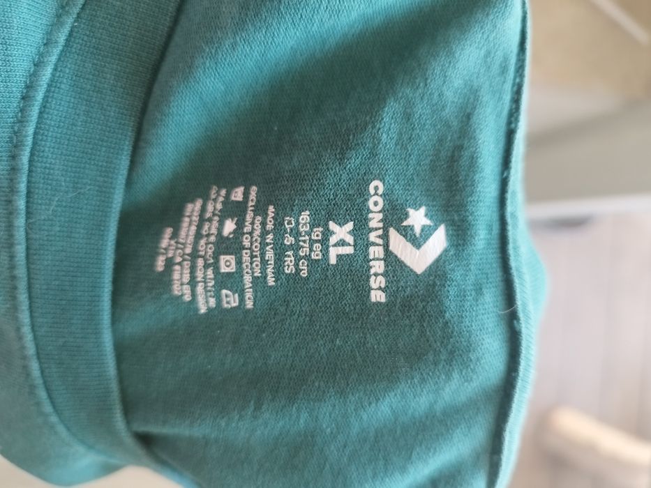 Męska bluza Converse , 100% bawełna, XL, zielona