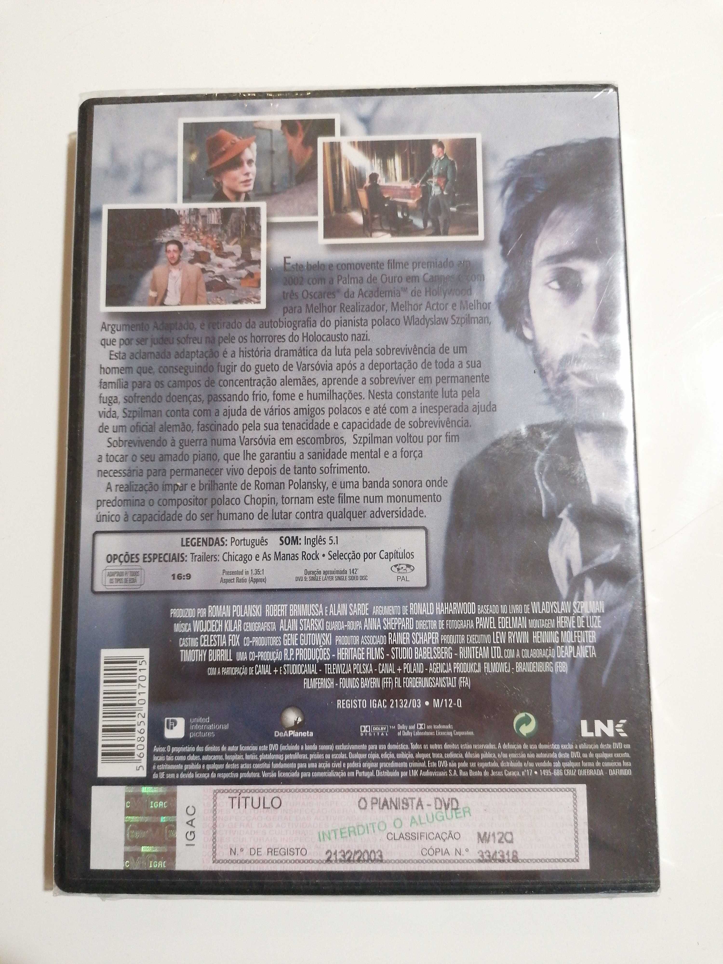 DVD "O Pianista" Selado
