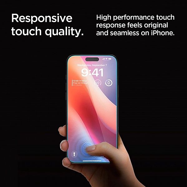 Szkło hartowane Spigen Glas.tR EZ Fit Privacy na iPhone 16 Pro Max / 1