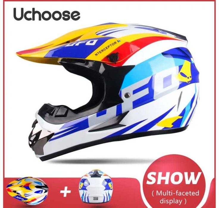 Capacete e oculos de cross