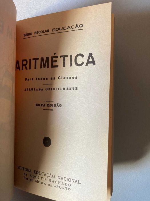 Livro Antigo de Aritmética
