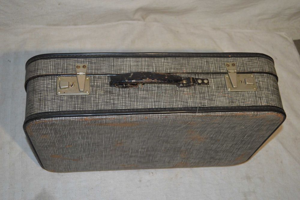 walizka prl stary kufer podróżny antyk retro 54x36x14