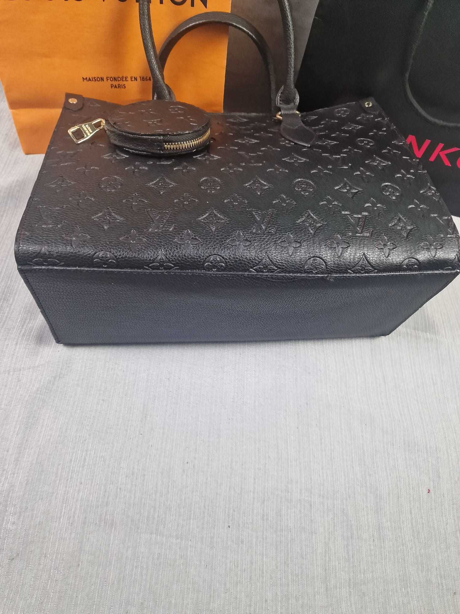 Torebka damska kuferek Louis Vuitton czarna portmonetka torebki hit