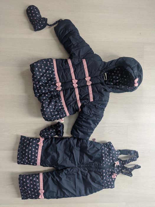 Kurtka i spodnie zimowe komplet coccodrillo dziewczynka 80 86