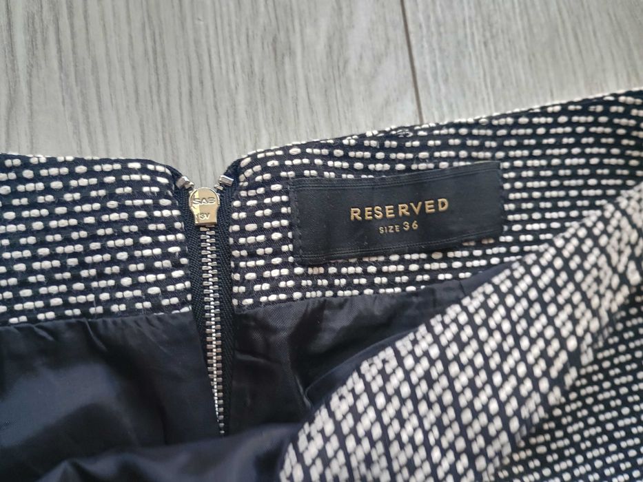 Spódniczka Reserved biało-czarna