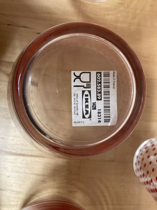 6 taças IKEA antigas/vintage modelo Vinterfint