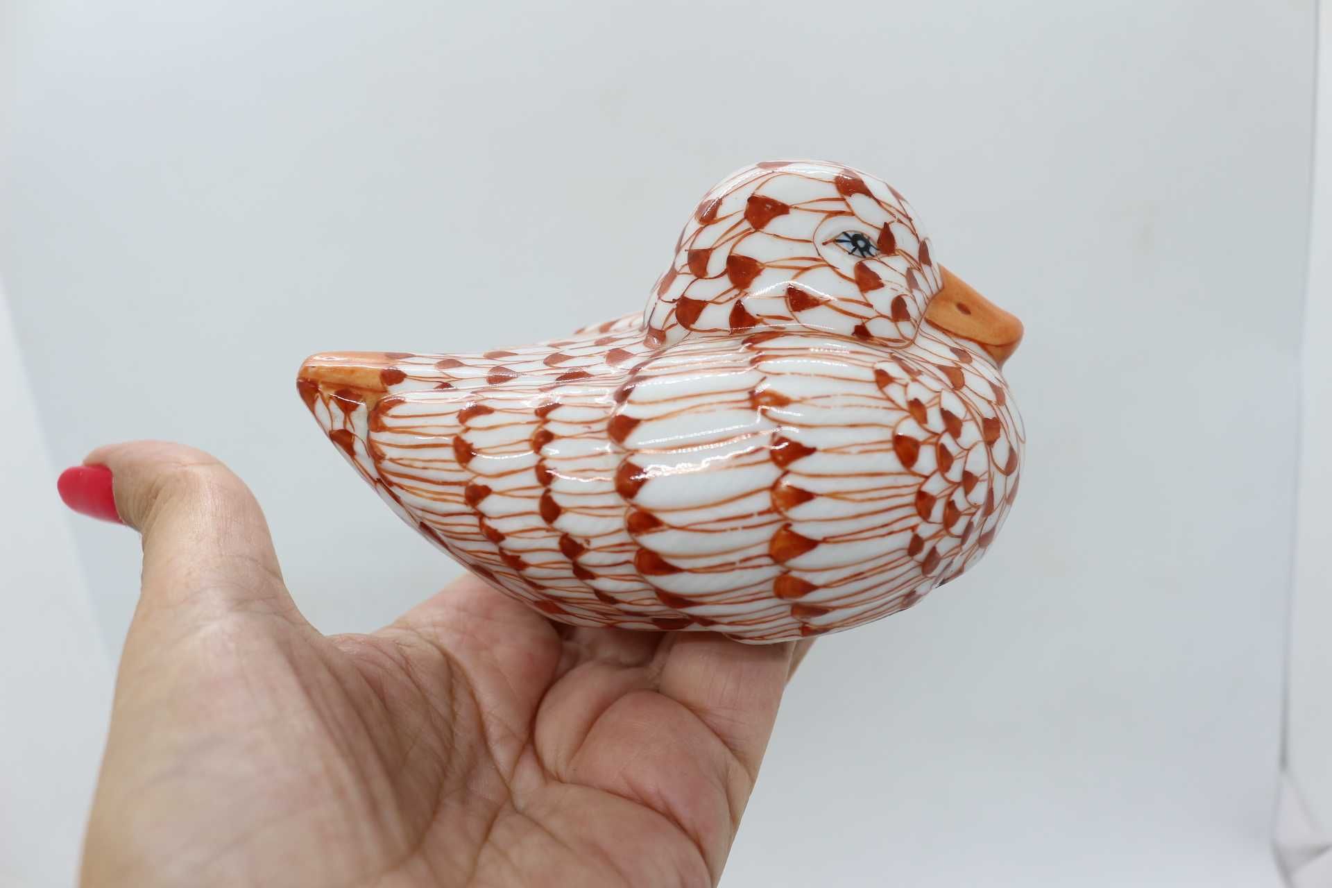 Pato pintura em penas Porcelana Chinesa Laranja XX