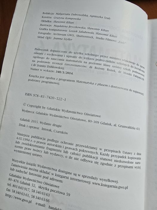 Matematyka 6 GWO