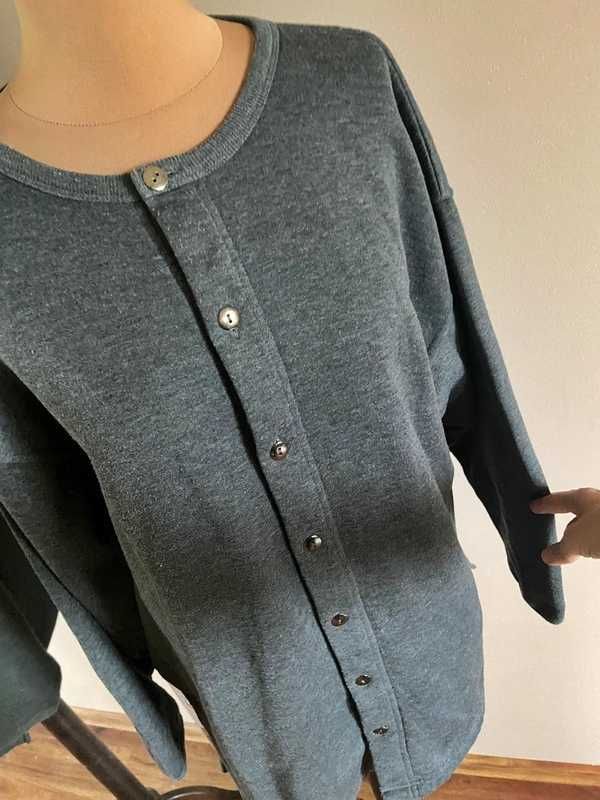 Nordstrom intimates sweter grubszy szary dres oversize luzny l