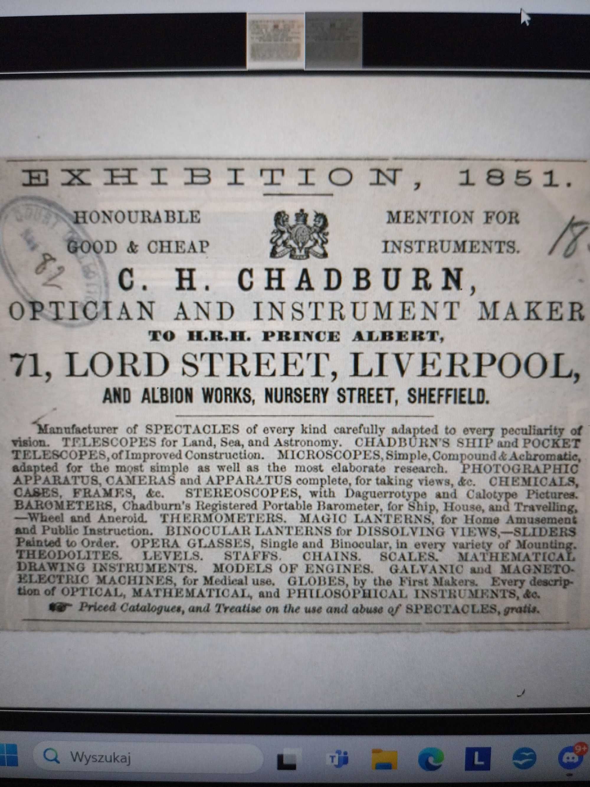 chadburn-liverpool capt.field.,,titanic,, 1850 rok