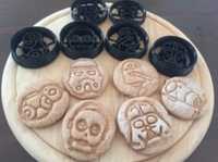 5 cortadores (formas) para biscoitos personalizaveis