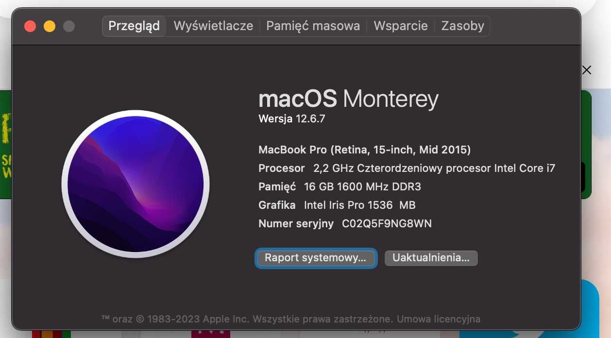 Macbook Pro 15'' / Mid 2015 // 2.2GHz, 16 RAM, 256 SSD