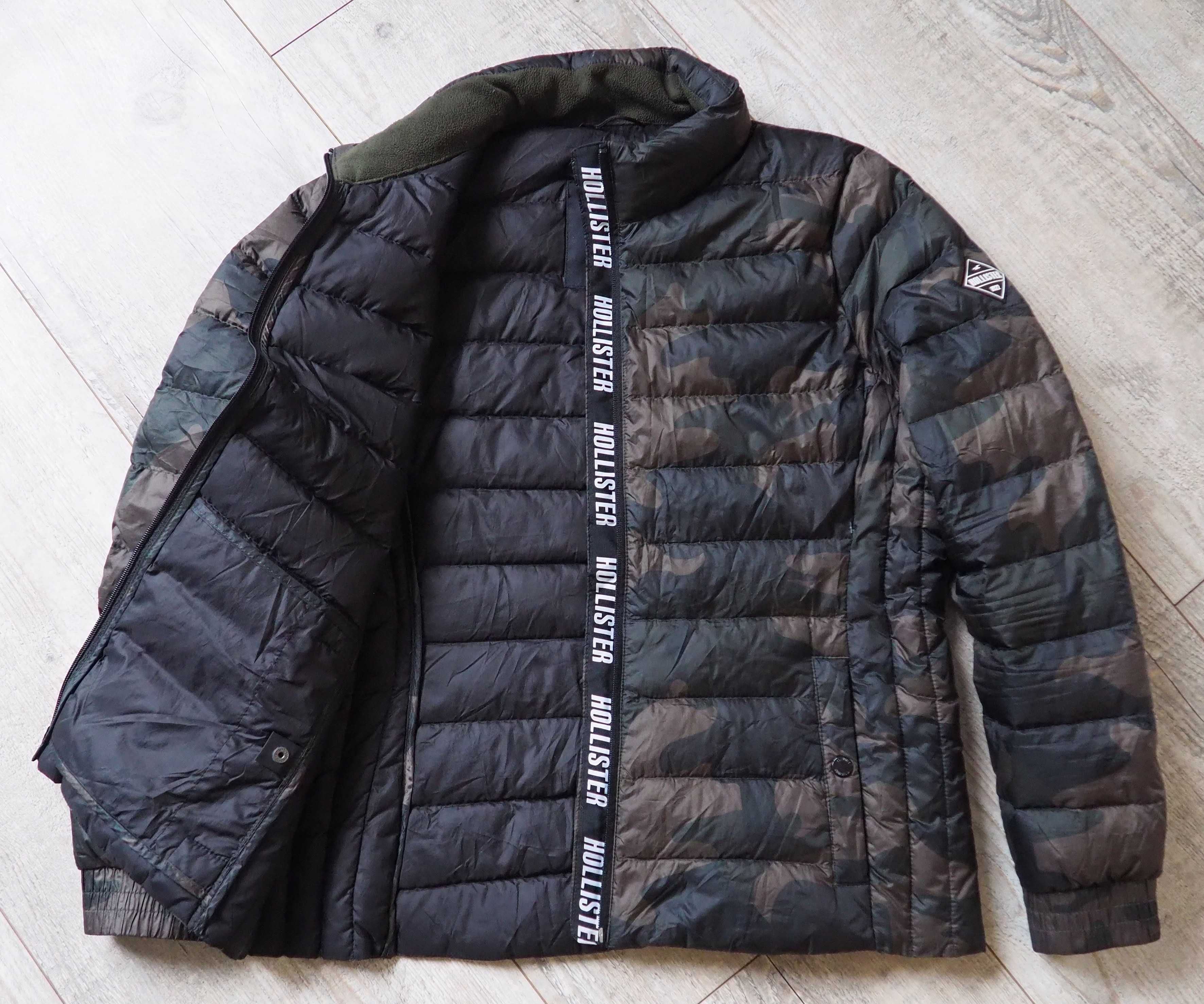 HOLLISTER_Puffer DOWN Jacket_Camo Olive_XL