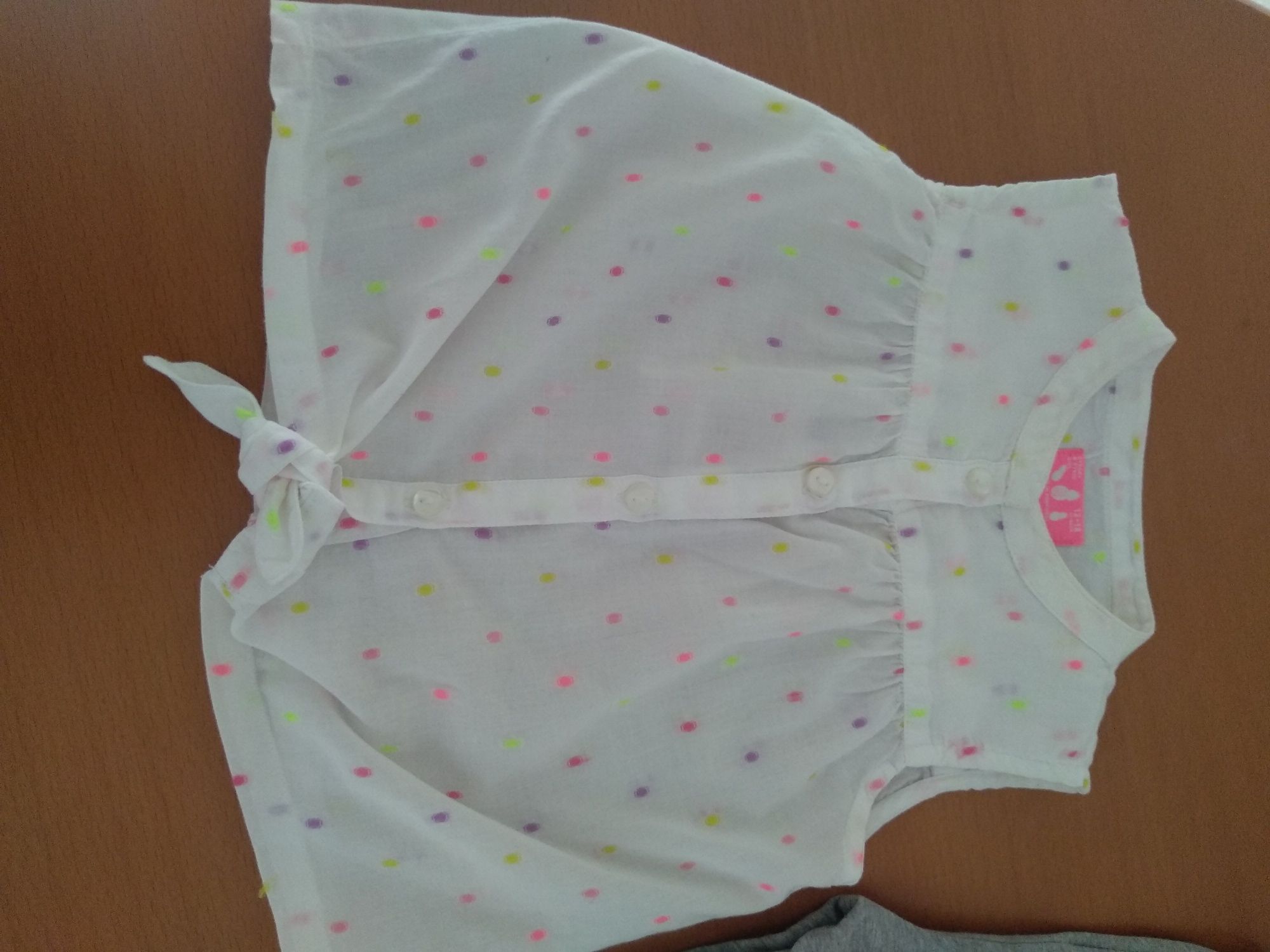 Camisa e leggings de menina - 12 aos 18 meses