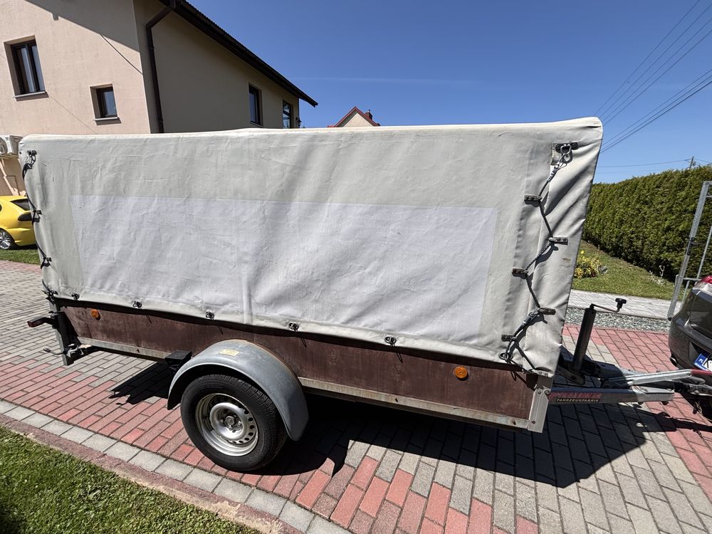 Przyczepa samochodowa z hamulcem 1500kg dmc