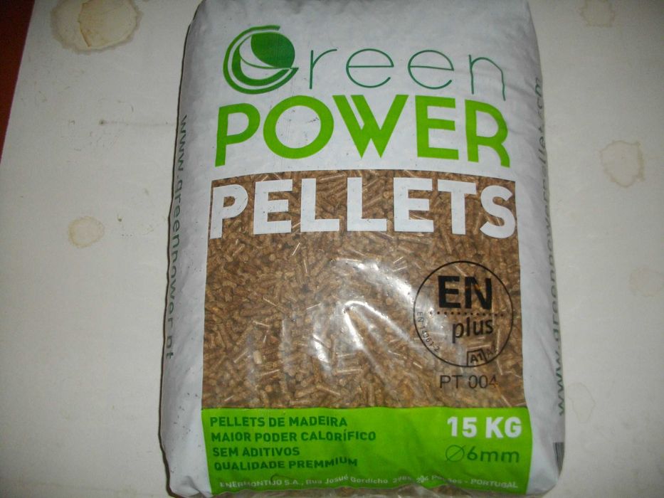 10 sacos pellets de 15 kg (150 kg), Green Power, 60€