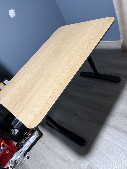 Biurko 120x80 ikea lity blat regulowane