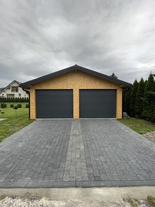 Brama garażowa segmentowa antracyt brązowa lub biała 3000x2500