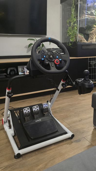 Zestaw GRACZA! Kierownica Logitech + stelaż Mozos! NOWY! GWARANCJA!