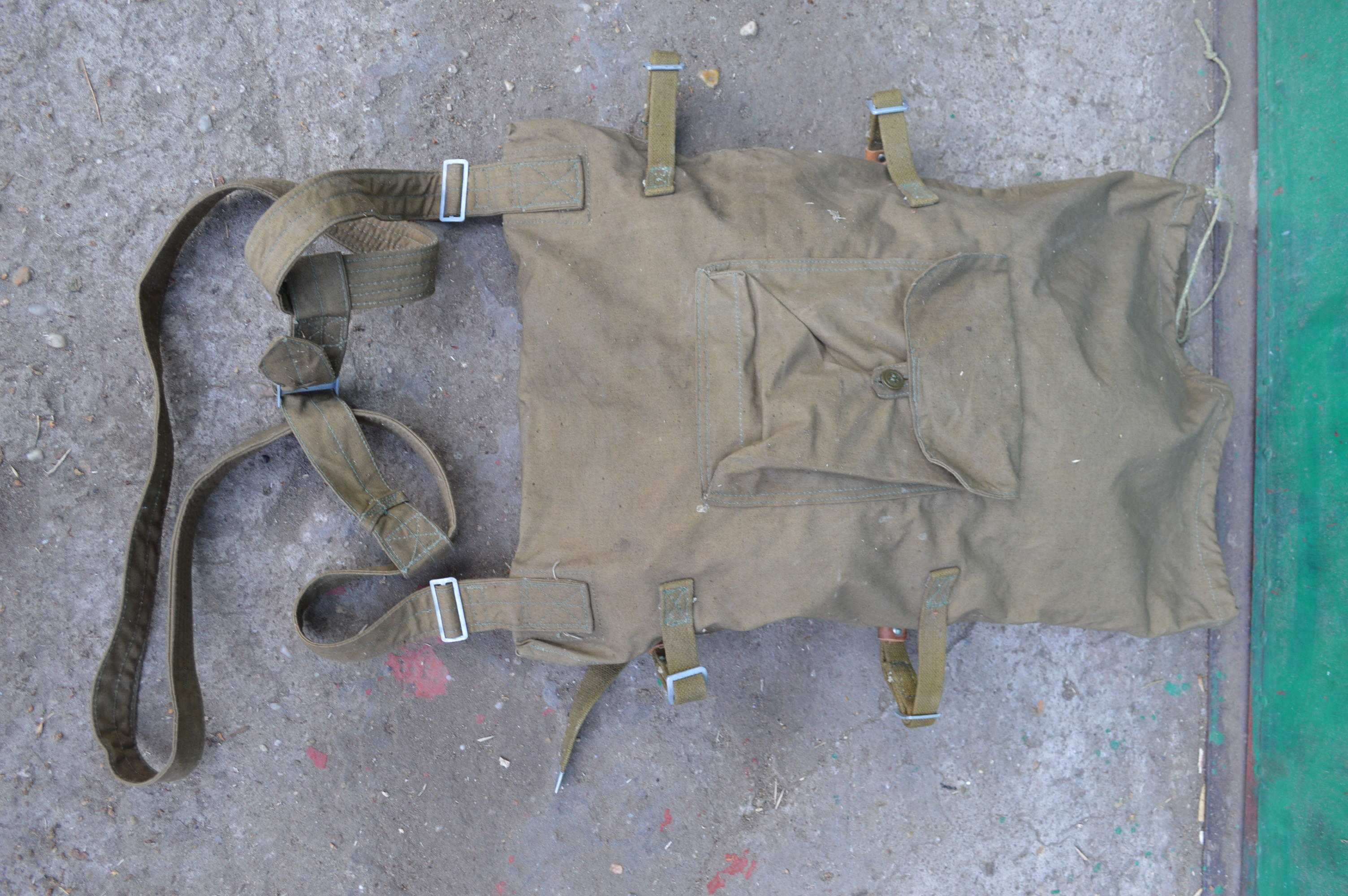 wojskowy worek  stary plecak harcerski prl 61x41 1961