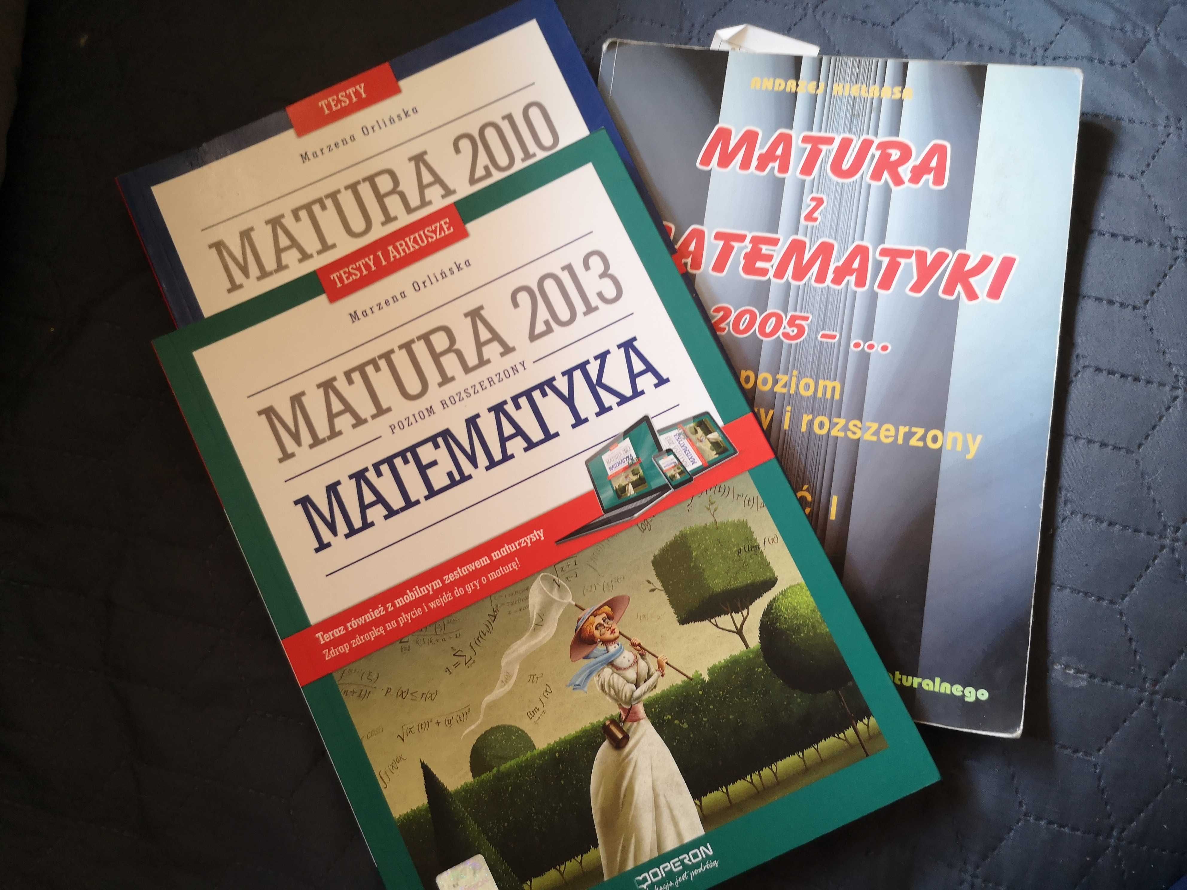 Matematyka zestaw ,matura 2013,  2010 +CD, 2015-poziom rozsz