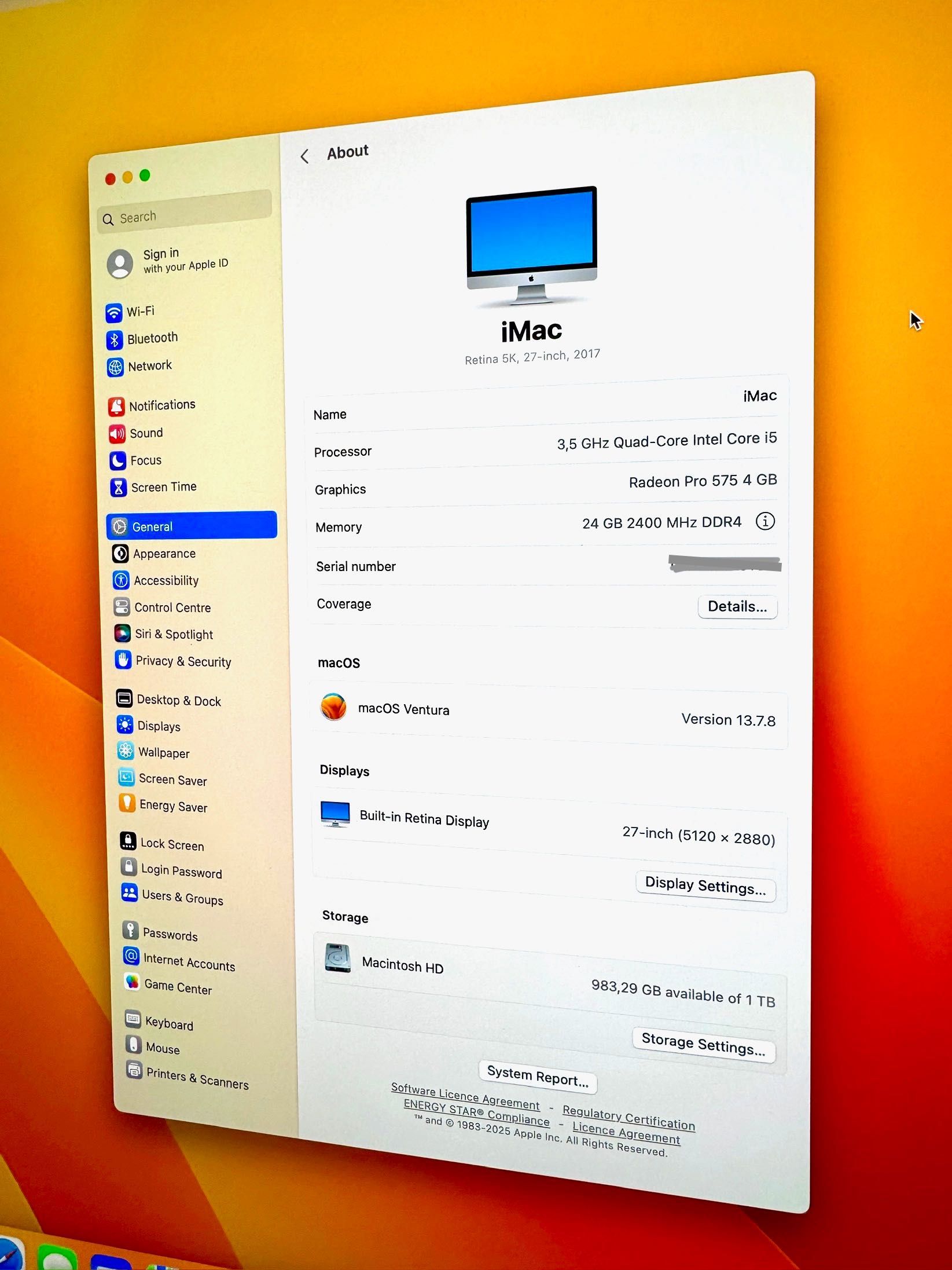 iMac 27'' 5k Retina [2017] 24Gb Ram, 1 TB SSD, em excelente estado