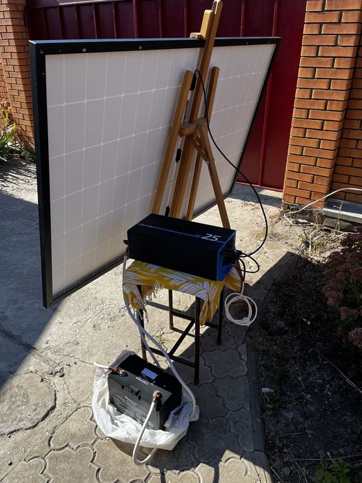 Комплект для квартири, дачі, сонячна панель, інвертор, батарея LiFePO4