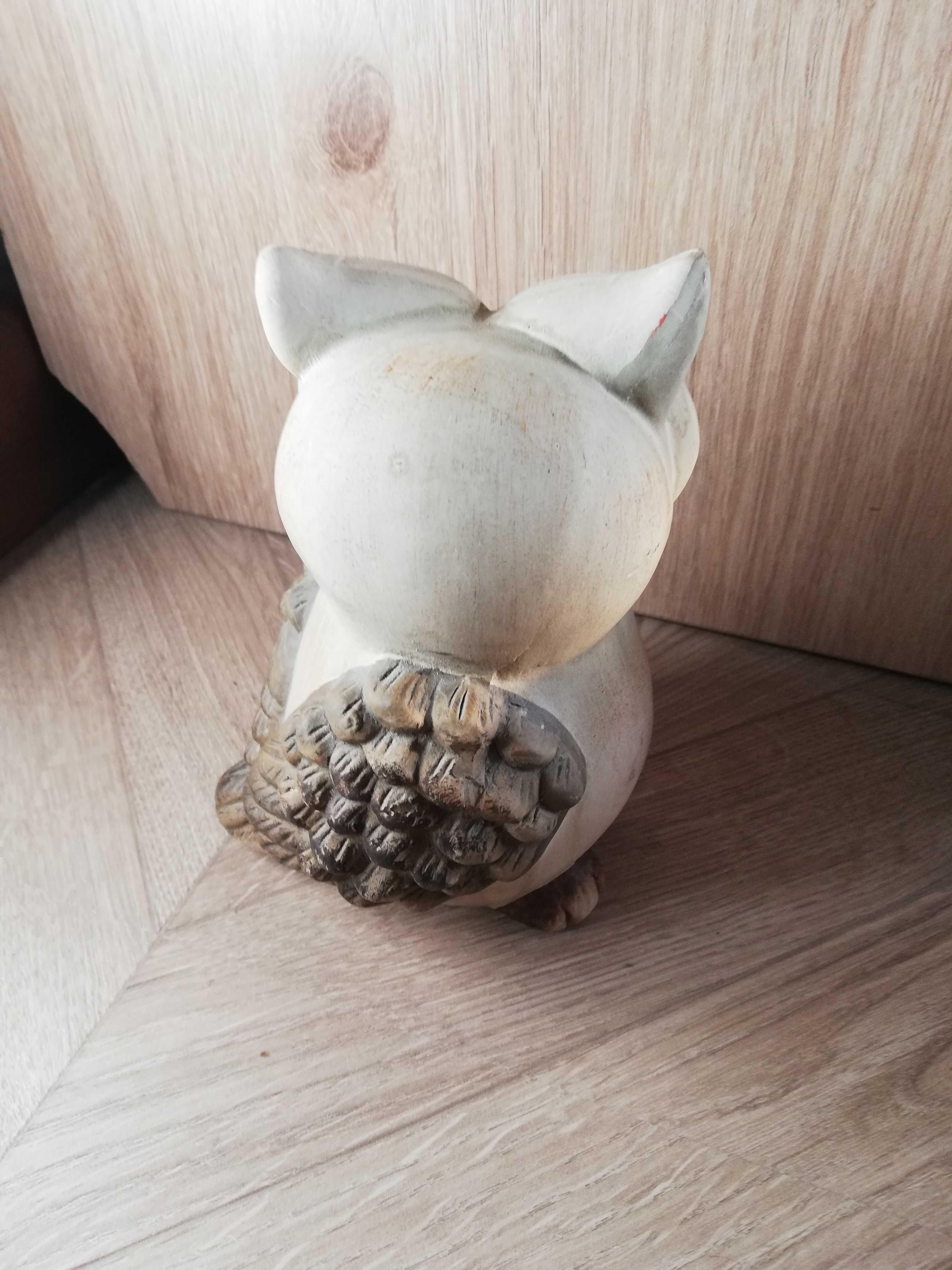 Figurka ceramiczna ozdoba sowa dekoracja